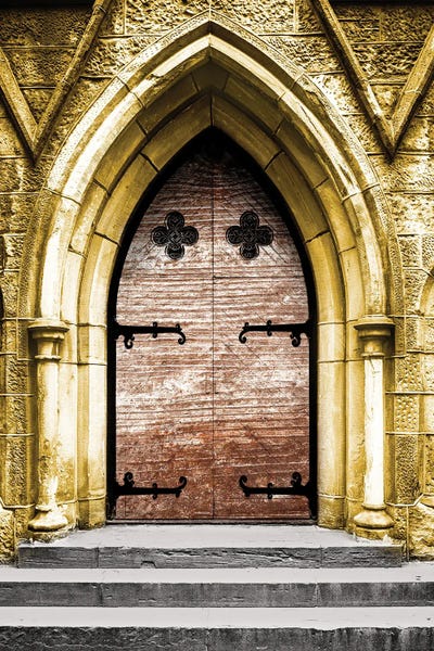 Golden Cathedral Door II by Bill Carson Photography acrylic art print
