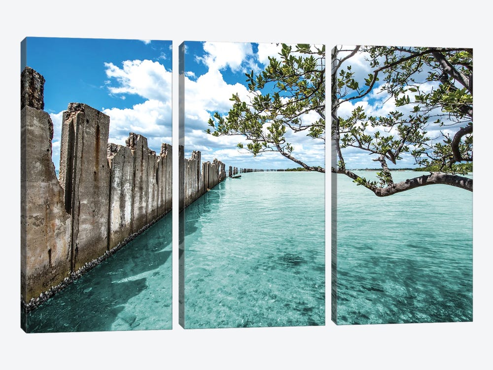 Crystal Clear Paradise by Bill Carson Photography 3-piece Canvas Artwork