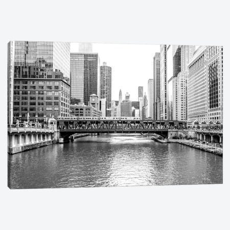 BW Chicago River View Canvas Print #BCP9} by Bill Carson Photography Canvas Wall Art