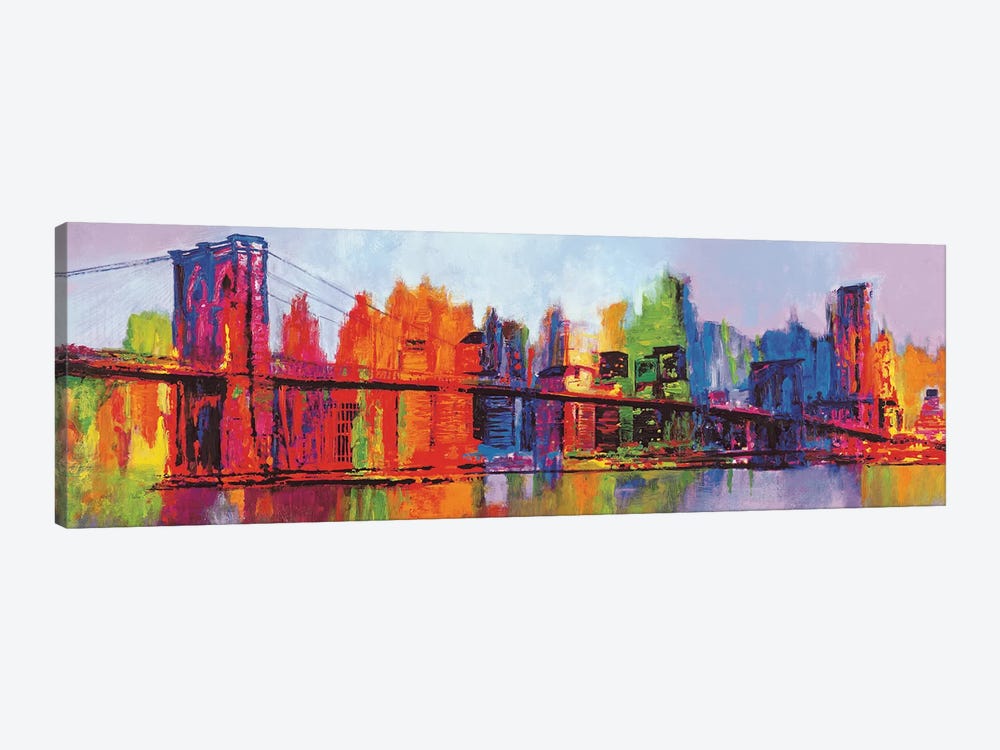 Abstract Manhattan by Brian Carter 1-piece Canvas Artwork