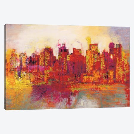Abstract New York City Canvas Print #BCR2} by Brian Carter Canvas Artwork