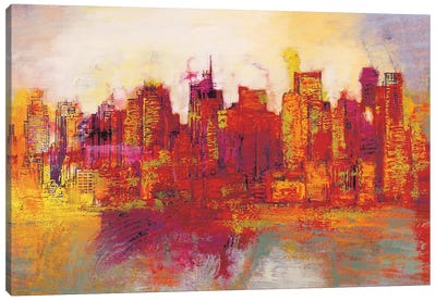Abstract New York City Canvas Art Print