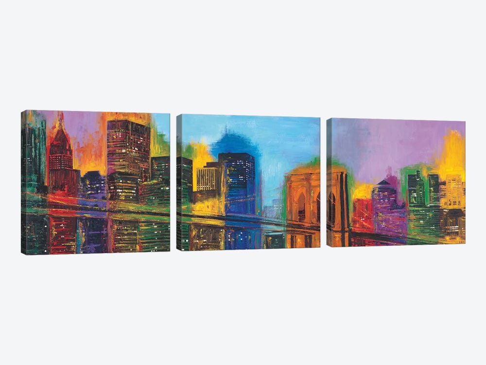 Hello NYC by Brian Carter 3-piece Canvas Print