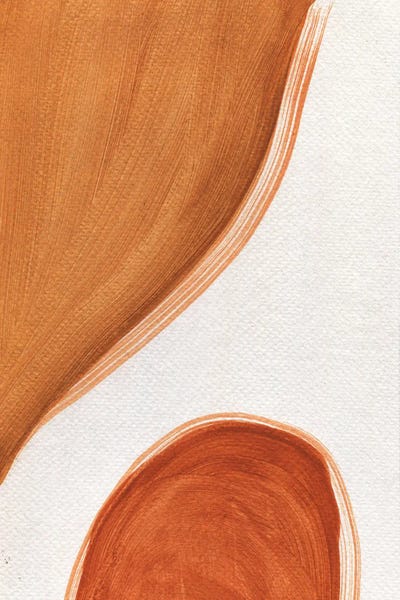 Circular Abstract: Terracotta Line by Albina Bratcheva