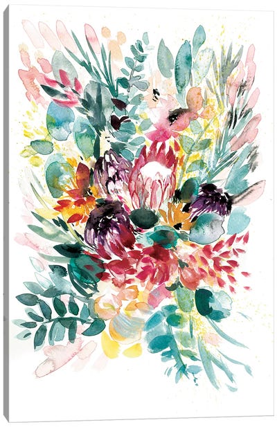 Floral Bouquet I Canvas Art Print - Albina Bratcheva