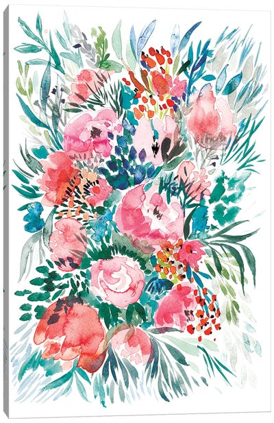 Floral Bouquet III Canvas Art Print - Albina Bratcheva