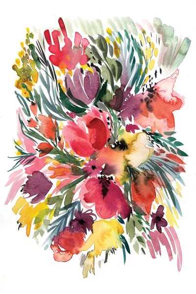 Floral Bouquet V by Albina Bratcheva multi panel art