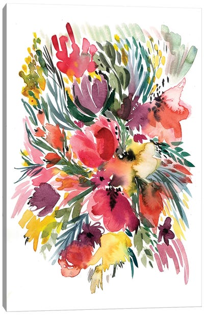 Floral Bouquet V Canvas Art Print - Artists From Ukraine