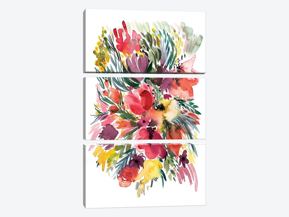 Floral Bouquet V by Albina Bratcheva 3-piece Art Print