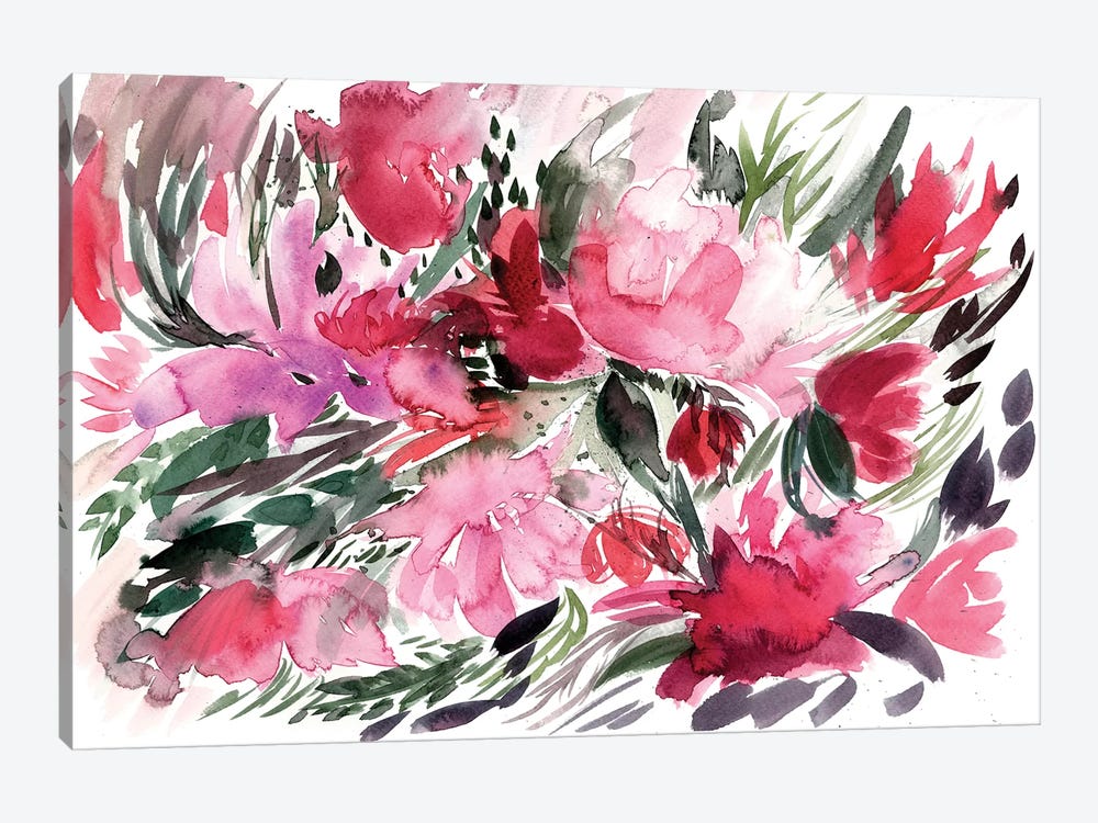 Floral Field IV by Albina Bratcheva 1-piece Canvas Wall Art