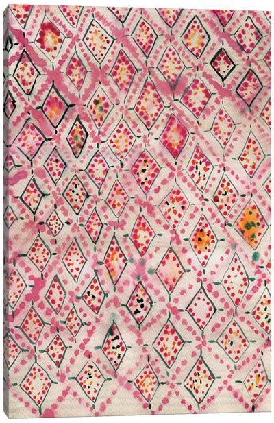 Moroccan Rug I Canvas Art Print - Tribal Patterns