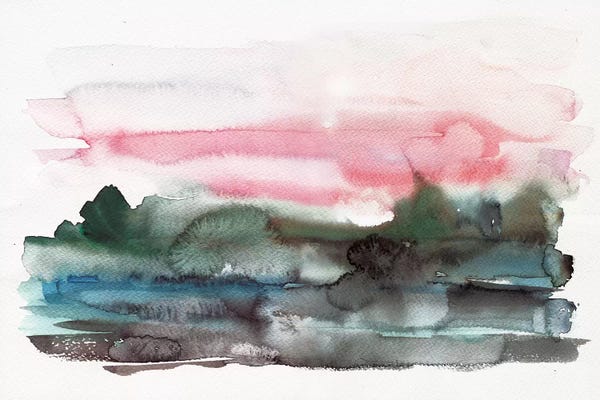 Abstract Landscapes: On The Lake by Albina Bratcheva