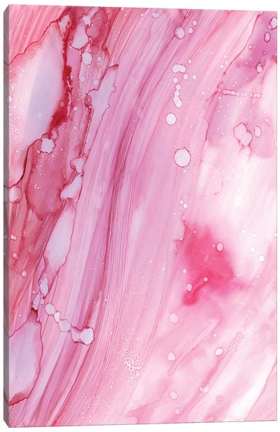 Pink Galaxy Canvas Art Print - Minimalist Abstract Art