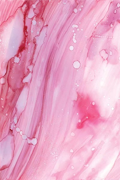 Large Minimalist Art - Canvas Prints: Pink Galaxy by Albina Bratcheva
