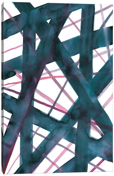 Tangled II Canvas Art Print - Linear Abstract Art