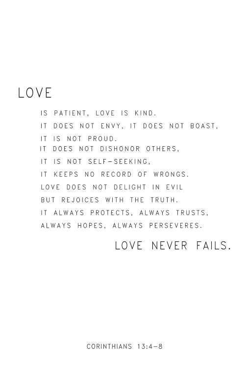 Love is Patient…