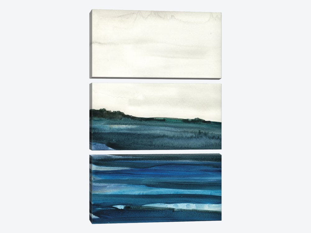 Ocean Tide by Albina Bratcheva 3-piece Canvas Wall Art