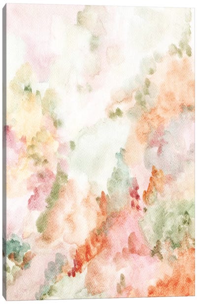 Pastel Forest Canvas Art Print - Dreamy Abstracts