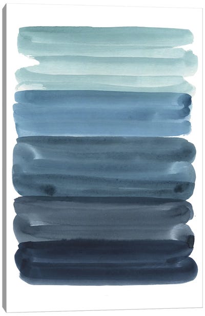 The Deepest Blue Canvas Art Print - Blue Abstract Art