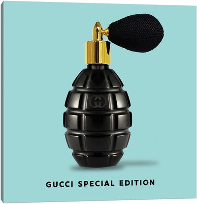 Grenade Perfume Canvas Art Print - Gucci Art