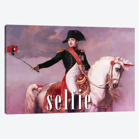 Napoleon Selfie Canvas Print #BCY22} by Bekir Ceylan Canvas Art