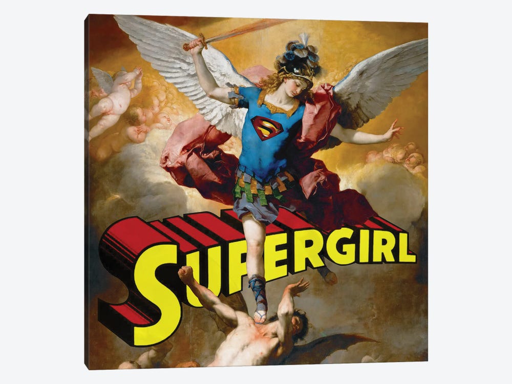Painting Supergirl by Bekir Ceylan 1-piece Canvas Art