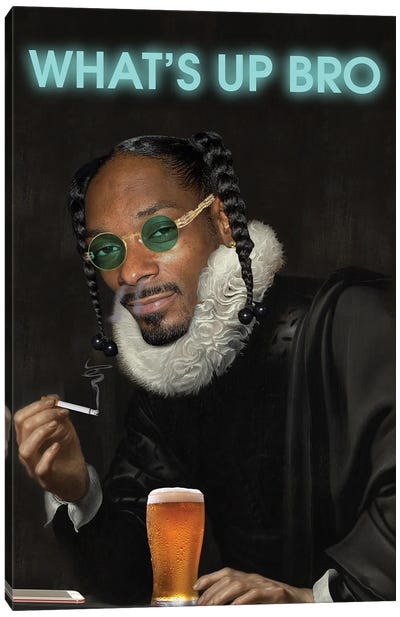 Painting Snoop Dog Canvas Art Print - Beer Art