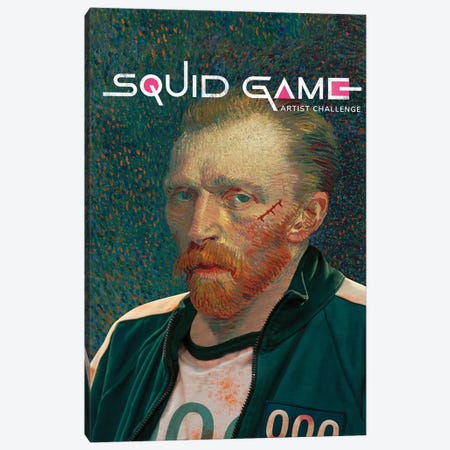 Van Gogh Squid Game Canvas Print #BCY39} by Bekir Ceylan Art Print