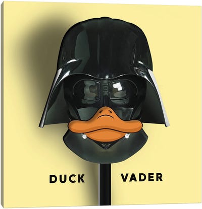 Duck Vader Canvas Art Print - Darth Vader