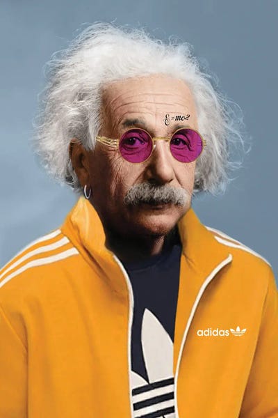 Science: Einstein Adidas Blue by Bekir Ceylan