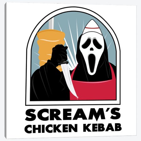 Scream's Kebab Canvas Print #BCY47} by Bekir Ceylan Canvas Art Print