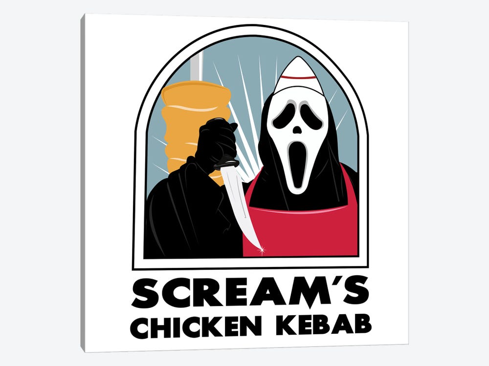 Scream's Kebab by Bekir Ceylan 1-piece Canvas Art