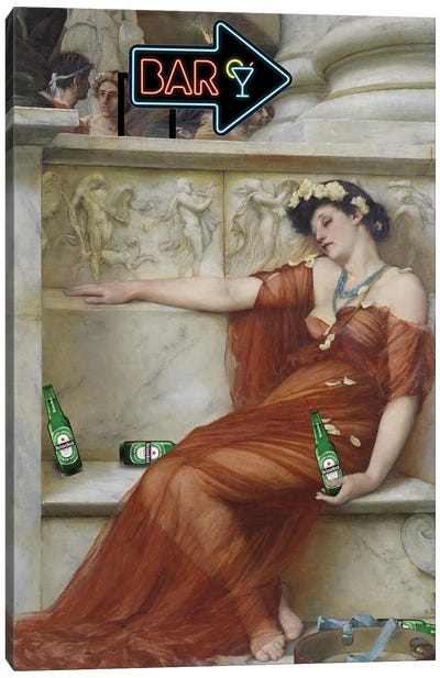 Don't Drink Too Much Canvas Art Print - Historical Fashion Art