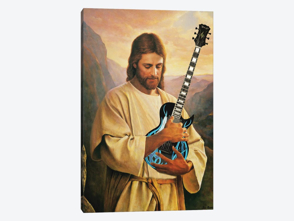Jesus Playing Guitar by Bekir Ceylan 1-piece Art Print