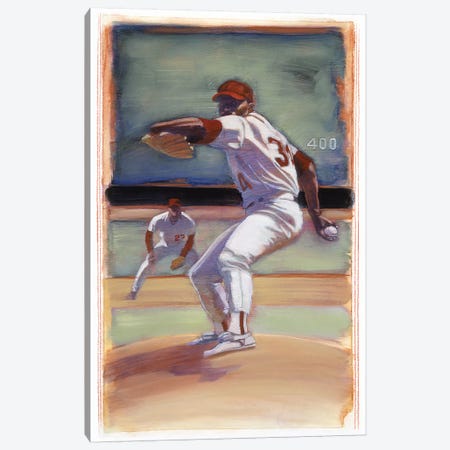 Baseball I Canvas Print #BDE13} by Bruce Dean Canvas Art