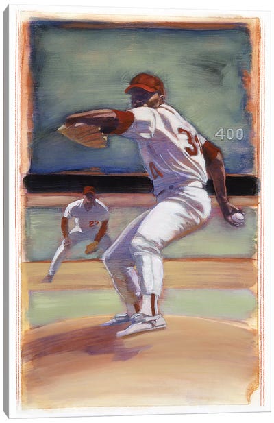 Baseball I Canvas Art Print - Baseball Art