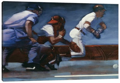 Baseball II Canvas Art Print - Baseball Art