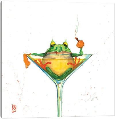What Canvas Art Print - Frog Art