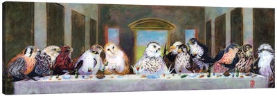 Birds Of Pray Canvas Art Print - The Last Supper Reimagined