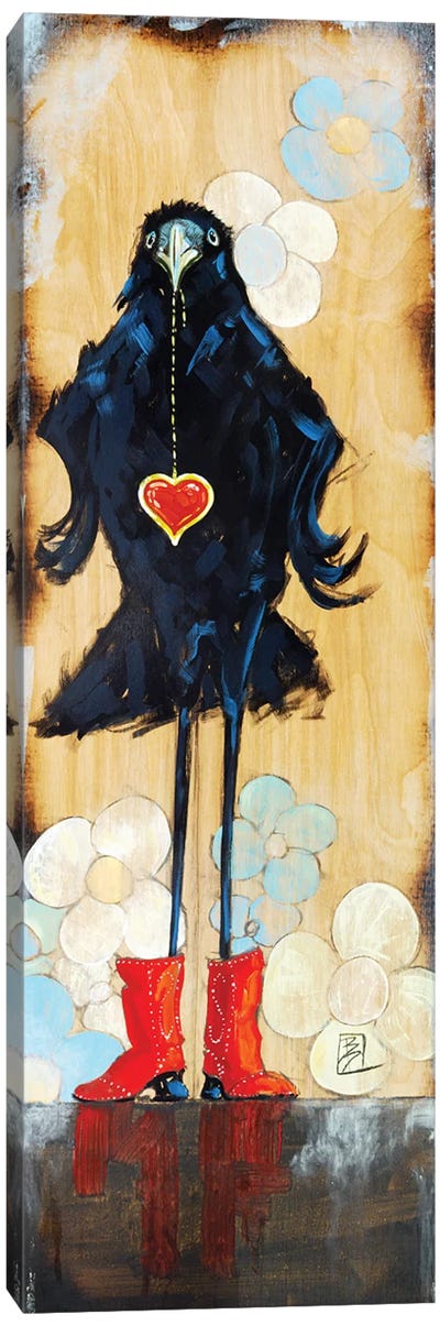 Bling Girl Canvas Art Print - Crow Art