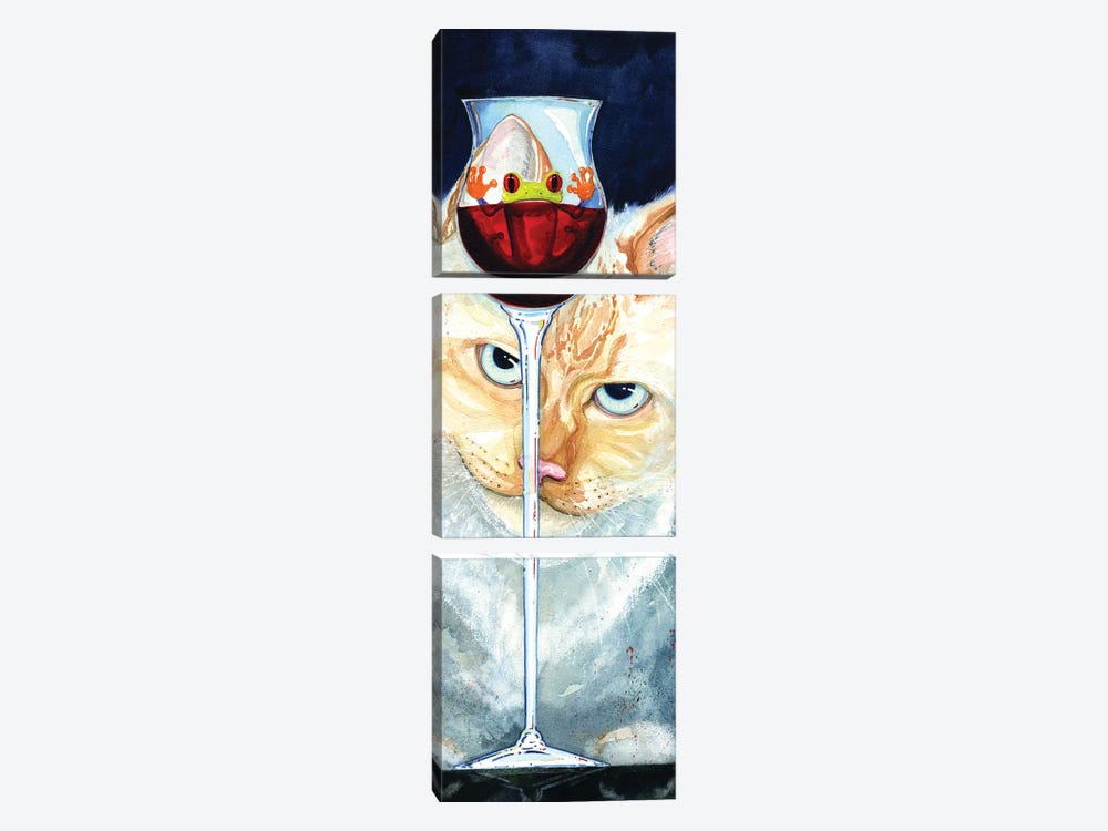 Cat by Barton DeGraaf 3-piece Canvas Print