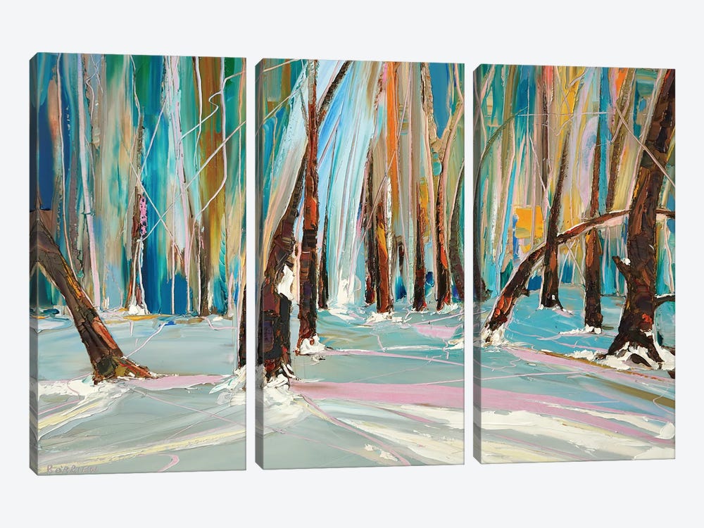 Alpine Bushwalk by Bridie O'Brien 3-piece Canvas Print