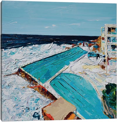 Bondi Icebergs Canvas Art Print - Swimming Pool Art