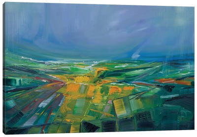 Canola From The Lookout Canvas Art Print - Bridie O'Brien