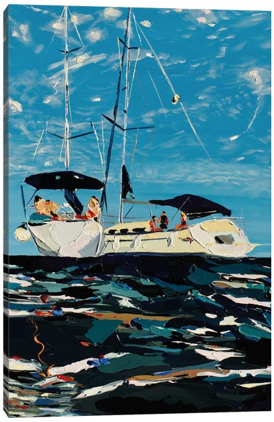 Rendezvous Canvas Art Print - Contemporary Coastal