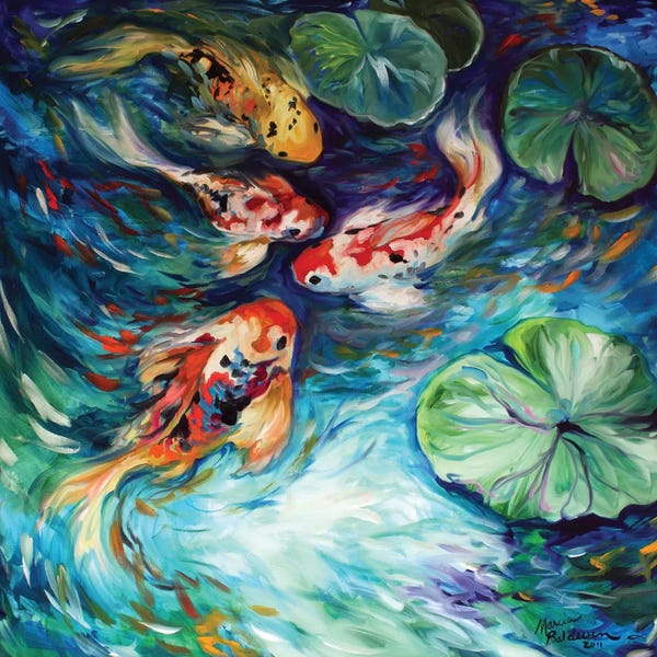 Koi: Dancing Colors Koi by Marcia Baldwin