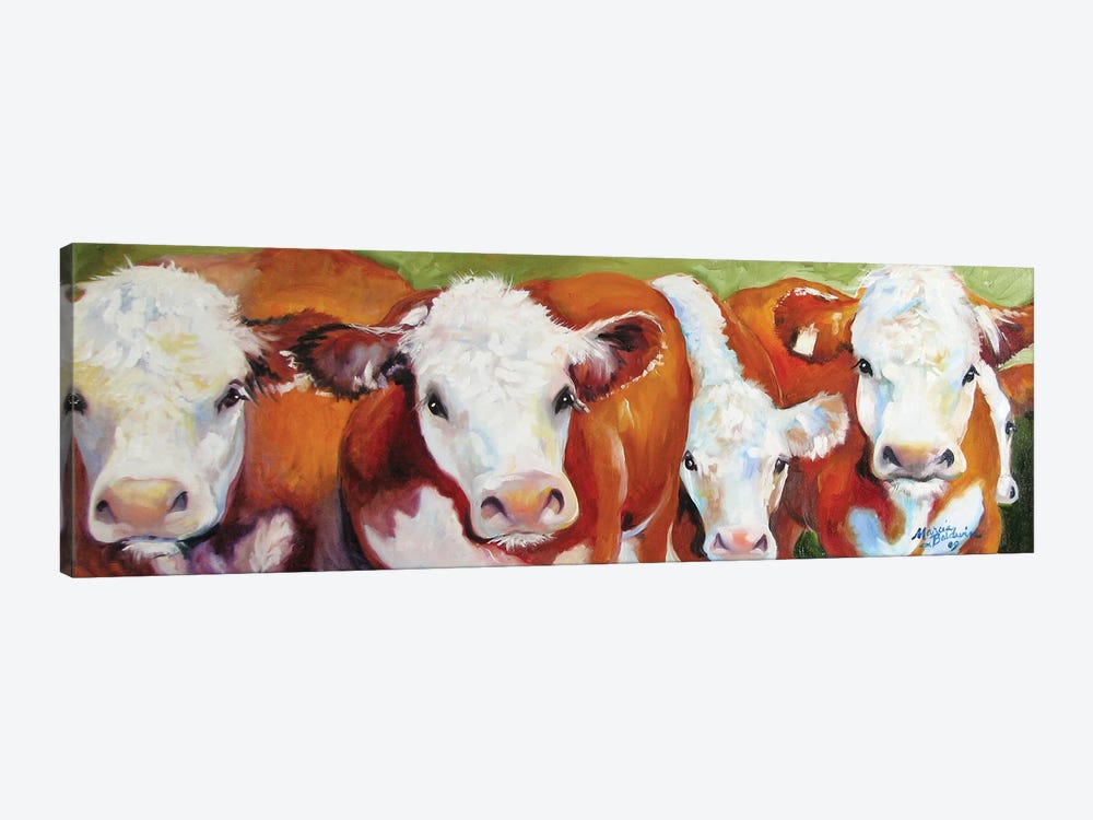 Fab Five Cows by Marcia Baldwin 1-piece Canvas Art