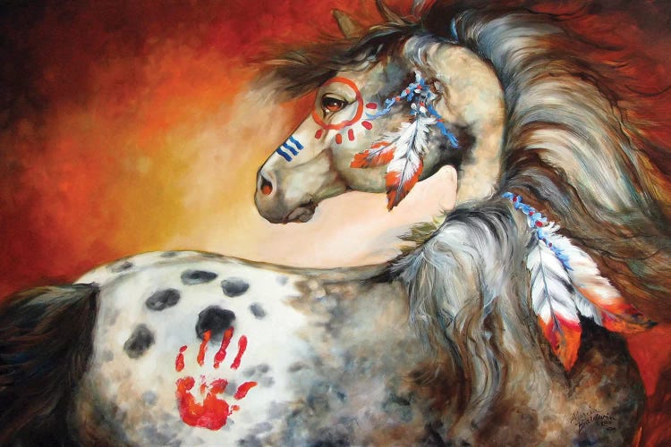 4 Feathers Indian War Pony