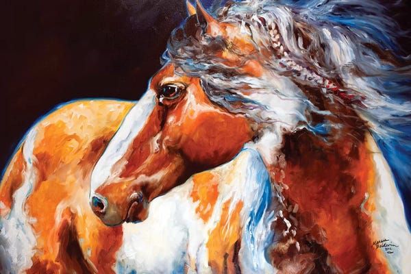 Pantone: Mohican Indian War Horse by Marcia Baldwin