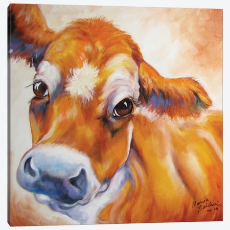 My Jersey Cow Commission Canvas Print #BDN42} by Marcia Baldwin Canvas Art